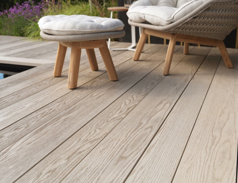 composite decking enhanced grain limed oak