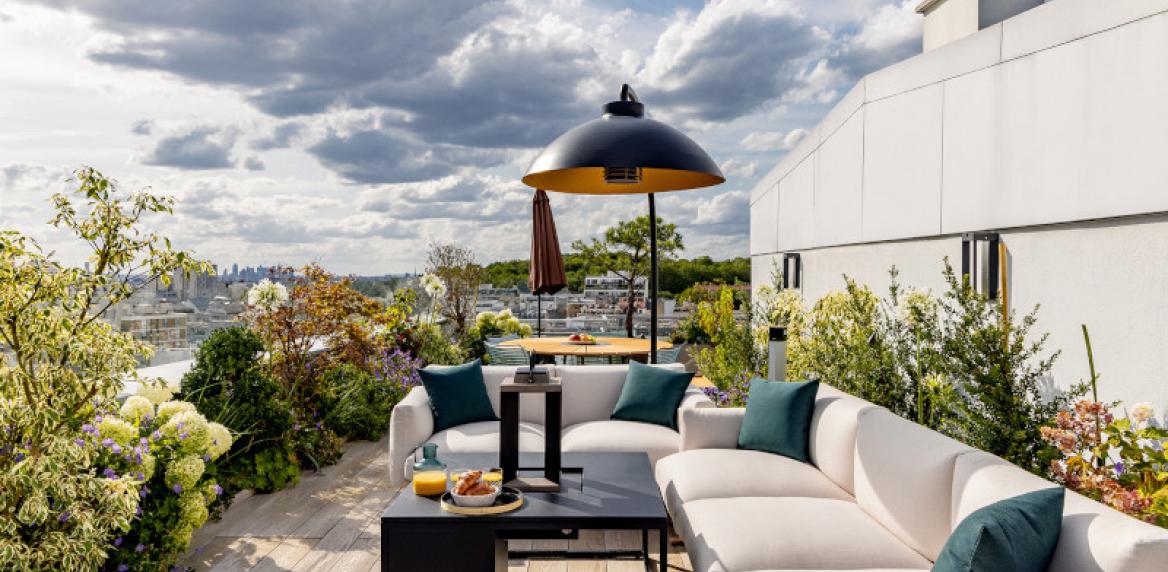 Summer roof terrace